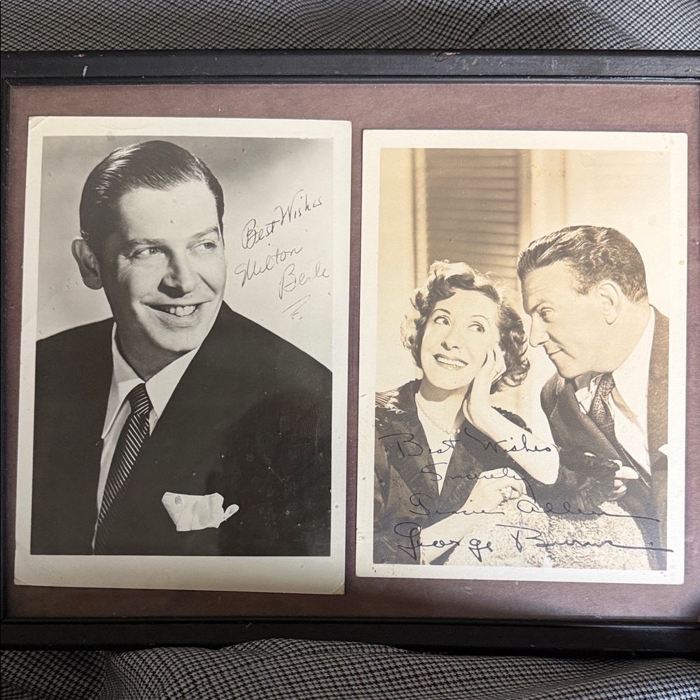 Original Signed Milton Berle and Gracie Allen Photography